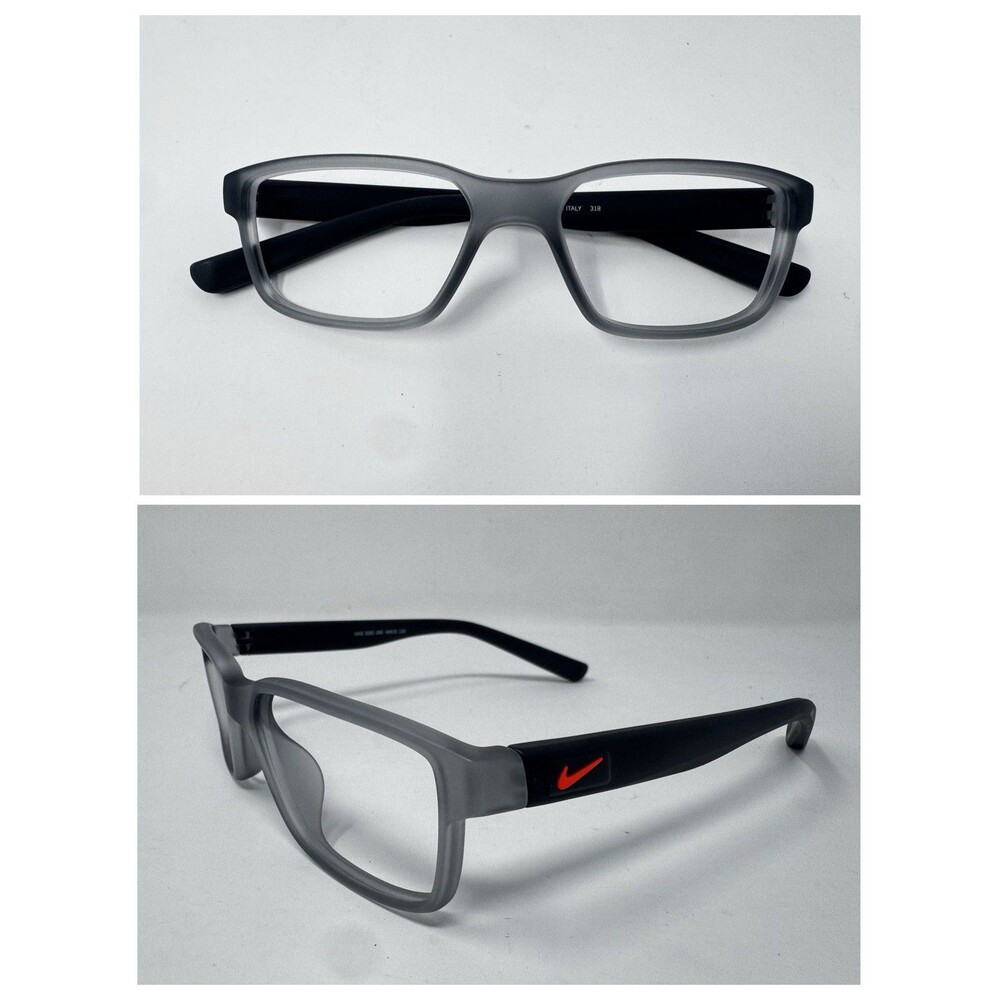 Nike 5092 060 Matte Gray Black Eyeglass Frames 48-15-130 Authentic